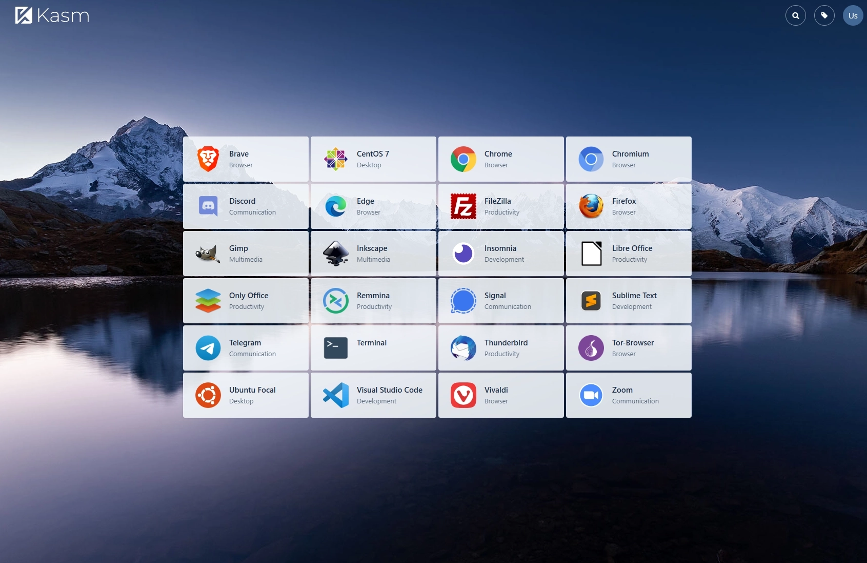 Главный экран Портала рабочих пространств