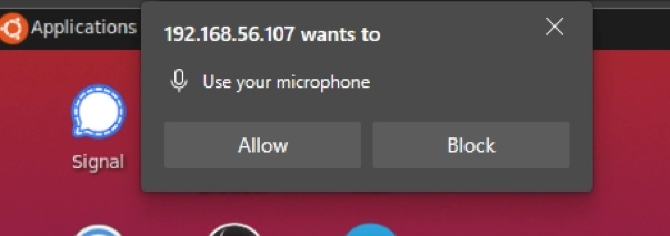 Запрос разрешения на микрофон